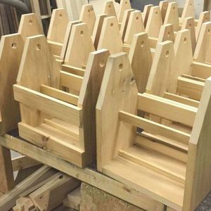 Hot Sales Bamboo Wooden Beer Caddy Carrier Bottle Opener Bottle Caddy <b>Drink</b> Holder Sampler Boards Removable 6 Pack Beer Carrier - Product Image 4