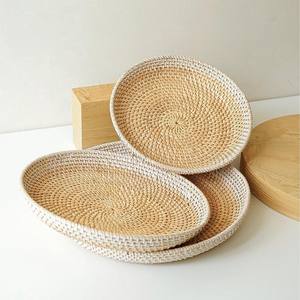 Plateaux de service en rotin naturel, livraison gratuite, prix pas cher - Product Image 4