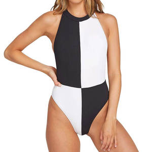 Maillot de bain bikini pour femme, maillot de bain une pièce grande taille, tenue de plage ouverte, maillot de bain fitness pour fille - Product Image 1