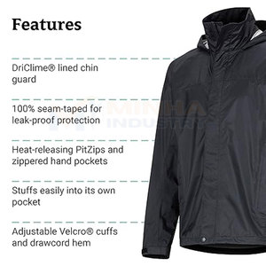 Chaqueta Impermeable de Invierno con Capucha y Logotipo Frontal Personalizable, de Alta Calidad, Venta al Por Mayor, la Más Vendida - Product Image 6