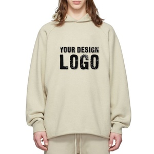Sweat à capuche unisexe décontracté et écologique, 300g, coupe droite, épaules tombantes, personnalisable en gros, avec doublure polaire unie - Product Image 5