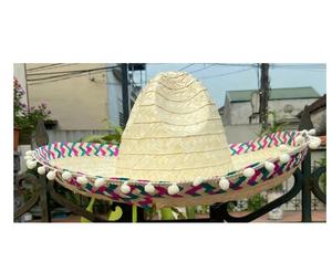 Sombrero de paja de algas marinas hecho a mano de Vietnam Sombrero de playa de ala ancha Sombrero de sol ecológico para actividades al aire libre - Product Image 1
