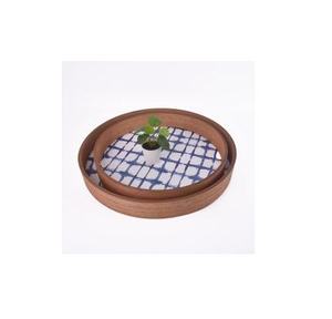 Bandeja Hexagonal de Madera con Estampado Esmaltado para Servir Comida y Desayuno, Plato Rústico de Madera MDF para Decoración de Mesa del Hogar - Product Image 4