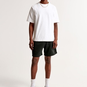 T-shirt pour homme personnalisable, coupe ajustée, couleur unie, doux et confortable, manches courtes, vente en gros - Product Image 1