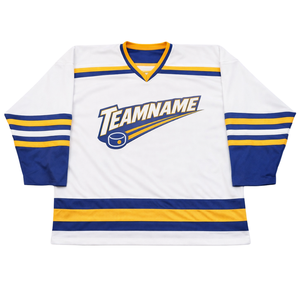 Jersey de Hockey sobre Hielo Totalmente Personalizable |   Gráficos con Nombre de Equipo - Ropa Deportiva Sublimada Resistente - Ropa de Entrenamiento Deportiva para Hombre - Product Image 1