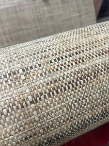Papel Tapiz Ecológico Hecho a Mano con Rafia/Césped Natural/Yute/Sisal para Decoración de Interiores, Exportación al por Mayor, OEM - Product Image 6