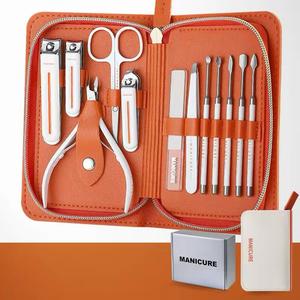 Manicure <b>Kit</b> 12 In 1 Stainless Steel <b>Nail</b> Care Tools Set Portable Case Classic Style Adult Use - Product Image 5