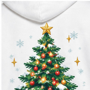 Custom <b>Christmas</b> <b>Hoodie</b> 100% Polyester Casual Style Sublimation Printed Personalized Holiday Pullover Snowman Graphic For Women - Product Image 3