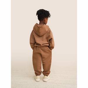 Ensemble de survêtements d'hiver personnalisés en coton biologique 100 % pour enfants, pull à manches longues, pour filles, garçons et bébés - Product Image 5