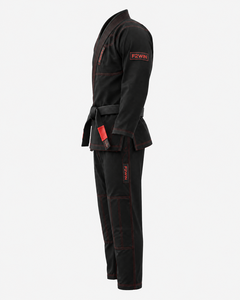 Kimono de BJJ F2WIN Negro con Costuras Rojas, Corte Regular para Hombre, Algodón Resistente de Secado Rápido, Uniforme de Judo, Ropa Deportiva para Adultos, Precio Económico - Product Image 6