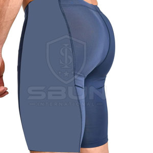 High Quality <b>Men</b> <b>Compression</b> <b>Shorts</b> Elastic Waist Breathable Quick Dry Spandex/Polyester High Street Gray Color - Product Image 6