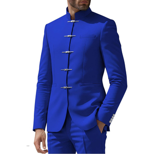 Chaqueta Tradicional Bávara Alemana para Hombre, Cuello Mao, Ecológica, Transpirable, Estilo Alpino, para Festivales, Oktoberfest, Formal - Product Image 1