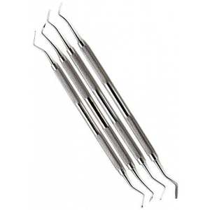 เครื่องมือทันตกรรม RWS INSTRUMENTS รุ่น RWS-DBCC-4928 ทำจากเหล็กกล้าไร้สนิมสีเงิน สามารถนึ่งฆ่าเชื้อได้ ได้รับการรับรองมาตรฐาน CE  ใช้สำหรับขูดหินปูน  แบบมีลายกันลื่น - Product Image 3