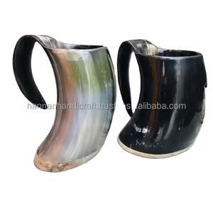 Taza de Cuerno Vikinga para Beber, Taza de Cuerno con Acabado Natural, Ecológica, Reutilizable y Lavable, Vaso de Cuerno para Beber - Product Image 3
