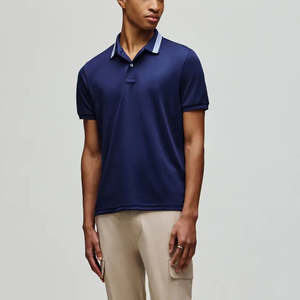 Camiseta de Hombre de Manga Corta 100% Algodón de Alta Calidad al por Mayor, con Logotipo Bordado Personalizado, Tejido de Punto Transpirable - Product Image 2