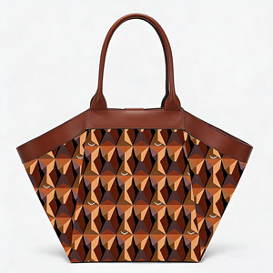 Sac fourre-tout pour femme léger à imprimé vintage, en cuir de haute qualité, style designer, grande capacité, imperméable, design à ouverture supérieure - Product Image 3
