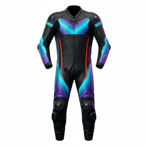 Vestes et combinaisons de moto en cuir véritable pour adultes, respirantes, coupe-vent et à séchage rapide, en vente en gros. - Product Image 1
