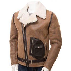 Custom Sheepskin <b>Leather</b> <b>Jacket</b> Oem Odm Service Premium Genuine <b>Leather</b> Fashion Outerwear Wholesale - Product Image 1