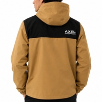 Veste coupe-vent pour homme, color block, légère, avec capuche et fermeture éclair, style moderne, sportif et décontracté pour l'extérieur
