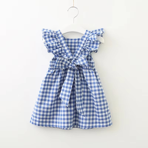 Nouvelle Robe d'Été 2026 pour Filles, Robe de Princesse Mignonne à Carreaux sans Manches pour Bébé, Vêtements pour Enfants et Tout-Petits - Product Image 5