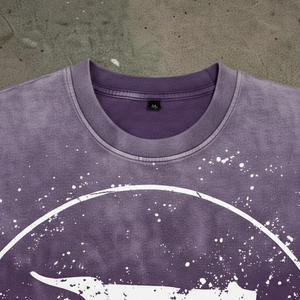 High Quality Wholesale 100% Cotton <b>Tshirts</b> for Men T Shirts Plain Custom DTG Printing Oversized <b>White</b> Blank T-Shirt - Product Image 3