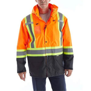 Ropa de Trabajo al por Mayor, Personalizable, Clase 2, Chaqueta y Pantalones de Poliéster Térmico Reflectante de Alta Visibilidad para Trabajadores - Product Image 1