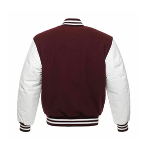 Custom Print <b>Long</b> Sleeve <b>Men</b> Letterman Button <b>Jacket</b> Hoodie Plain Blank Varsity Fleece Baseball <b>Men's</b> <b>Jackets</b> Hoodies - Product Image 4