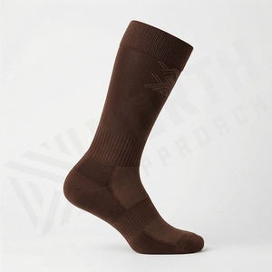 Knee High Running <b>Socks</b> Geometric Pattern Breathable Moisture Wicking Athletic <b>Compression</b> Support for Adults - Product Image 3