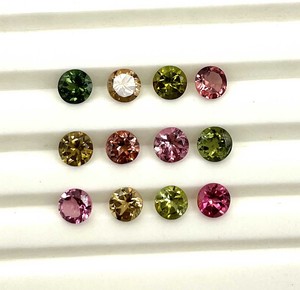 พลอยทัวร์มาลีนทรงกลมธรรมชาติ ขนาด 4.50 มม. พลอยทัวร์มาลีนเจียระไนสำหรับทำเครื่องประดับ ได้รับการรับรองจาก IGI - Product Image 3