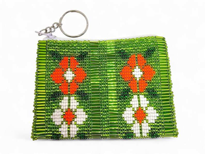 Wholesale Customizable Coin Pouches Zipper Closure Handmade Patterns Seed Beads Embroidery Women's Mini - Product Image 2