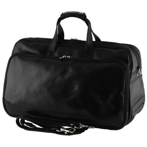 กระเป๋าเดินทางหนังแท้ Explorer รุ่นวินเทจ สำหรับเดินทางช่วงสุดสัปดาห์  แบบ Unisex พกพาสะดวก ความจุขนาดใหญ่ (36-55 ลิตร) ทนทาน เหมาะสำหรับกิจกรรมกลางแจ้ง - Product Image 3