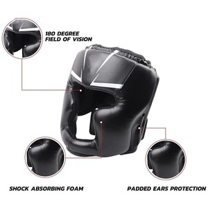 Clear Vision <b>Foam</b> <b>Padded</b> Head Guard With Adjustable Straps Martial Arts Helmet Boxing Headgear Fighting Sparring Head Guard - Product Image 2