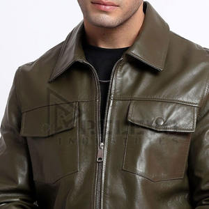 Veste d'hiver pour femmes très vendue, design OEM personnalisé avec logo, col montant en cuir de vache, cuir véritable pour femmes et filles - Product Image 6