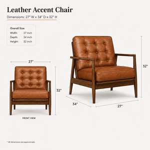 Modern Style Accent Chair Genuine Leather Single <b>Sofa</b> Premium Comfort for Living Room Villa Hotel Office Wholesale - Product Image 3