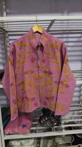Chaqueta de Algodón con Bordado Floral y Cuello Mandarín, Estilo Chic Prairie de Primavera, Manga Larga - Product Image 3