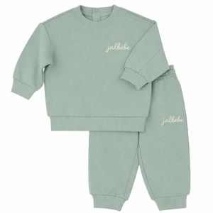 JALBEBE Set Felpa Unisex per Neonati, Manica Lunga, 95% Misto Cotone, Pantaloni Jogger Tinta Unita, Due Pezzi per Tutte le Stagioni - Product Image 5
