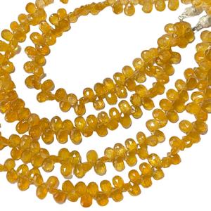 ลูกแพร์รูปลูกแพร์ของ Fanta Tourmaline สำหรับเครื่องประดับอัญมณีสีเหลืองธรรมชาติ - Product Image 1