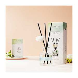 BLOOMING Reed <b>Diffuser</b> <b>Aroma</b> Oil Fragrance Decorative Home Scent Set Air Freshener for Living Room Bedroom Office - Product Image 1