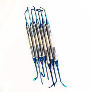 Juego de 7 Herramientas Manuales de Plástico y Acero para Levantamiento de Seno Dental, para Limpieza y Relleno de Dientes, de Dentavex - Product Image 1