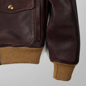 High Quality Leather Aviator <b>Pilot</b> Bomber <b>Jacket</b> Spring Formal Waterproof Vintage Front Logo Sample Service Available - Product Image 4