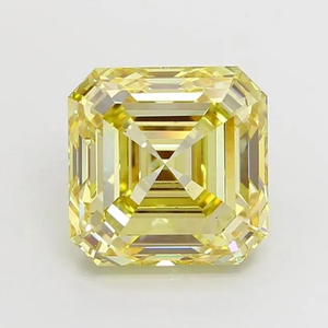 Diamante Gemver con Certificado IGI, 1ct, Corte Asscher, Color Amarillo Fantasía, Diamante Cultivado en Laboratorio, Claridad VS, Diamante Suelto Fantasía, Joyería Personalizada - Product Image 1