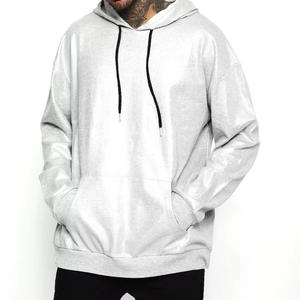 Wholesale Custom Mens Oversized Hoodies for US Streetwear Brands with drop shoulder Low MOQ custom apparel - Product Image 2
