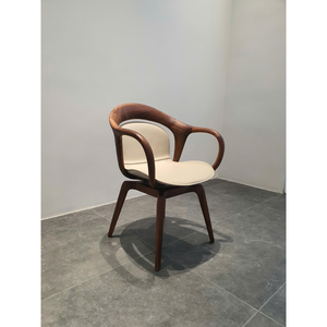 Modern Solid Wood Dining <b>Chair</b> Premium Leather Upholstered Seat Luxury Nordic Furniture for Dining Room Hotel PISANO - Product Image 3
