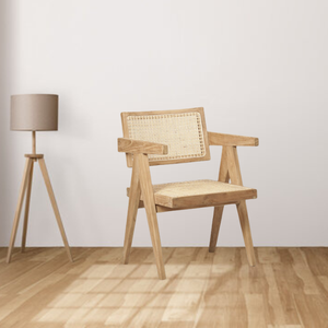 Chaise de salon avec dossier en rotin et siège en osier mobilier de maison produit le plus vendu prix de gros fait à la main d'Indonésie - Product Image 4