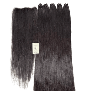 Venta caliente para Swiss HD Lace Closure 5x5 y 6x6 Cutículas completas Alinear paquetes de cabello humano de proveedores de Vietnam - Product Image 1