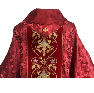 Nouvelle Chasuble Gothique de Haute Qualité en Gros, Prix d'Usine, 5 Couleurs, pour Pasteur, Prêtre, Moine, Célébrant, Style Vintage - Product Image 5