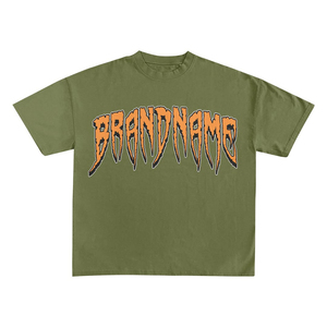 เสื้อยืดโอเวอร์ไซส์สีดำ ผ้าฝ้าย พิมพ์โลโก้ได้ สไตล์สตรีทแวร์ แขนสั้น เสื้อลำลอง ทรงบ็อกซี่ ผ้าฝ้าย 100% เสื้อยืดฤดูร้อน ใส่ได้ทั้งชายและหญิง - Product Image 2
