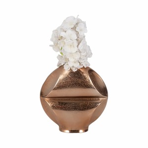 Jarrón Moderno de Cobre para Mesa con Diseño Geométrico Hecho a Mano para Decoración de Bodas, Diseño de Interiores de Sala de Estar, Decoración del Hogar - Product Image 3