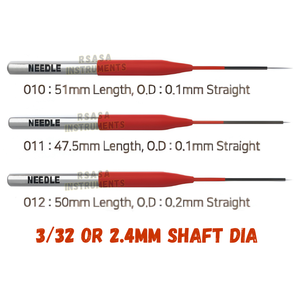 เข็มผ่าตัดไมโครโคโลราโด 3 ชิ้น สีแดง ทังสเตน ปลายแหลมตรง ยาว สำหรับโรงพยาบาล มาตรฐาน CE - Product Image 5