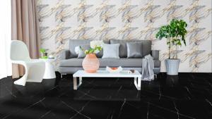 Azulejos de Porcelana Pulida y Esmaltada PGVT de Lujo de 60x60cm, Aspecto de Mármol de Alto Brillo, Azulejos de Alto Brillo para Paredes y Pisos Interiores - Product Image 6